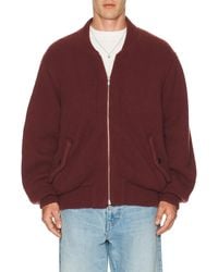vowels - Knitted Bomber Jacket - Lyst