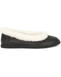 UGG - Zora Leather Ballet Flat - Lyst