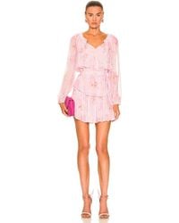 Minivestido popover LoveShackFancy de Algodón de color Rosa Mujer Ropa de Vestidos de Minivestidos y vestidos cortos 