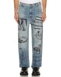 One Of These Days - All Over Print Painters Pant - Lyst