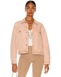 Pink Jean and denim jackets for Women | Lyst