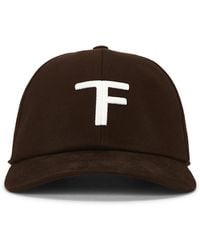 Tom Ford - Canvas And Smooth Leather Hat - Lyst