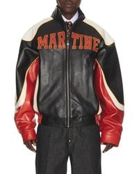 Martine Rose - Superbowl Leather Jacket - Lyst