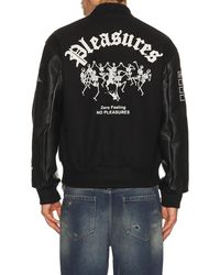 Pleasures - X Zero Skateboards Varsity Jacket - Lyst