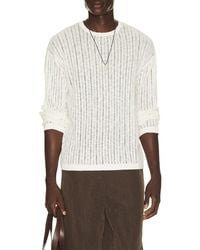 Commas - Pointelle Knit Sweater - Lyst