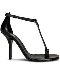Burberry - Toe Ring Leather Sandal - Lyst
