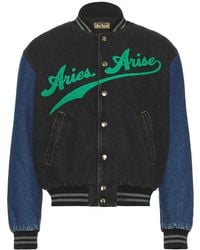 Aries - Varsity Denim Jacket - Lyst