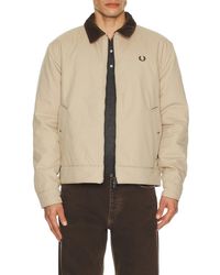 Fred Perry - Cotton Caban Jacket - Lyst