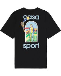 Casablancabrand - Screen Printed T-shirt - Lyst