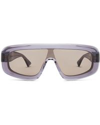 Bottega Veneta - Curvy Shield Sunglasses - Lyst