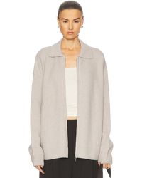 AYA MUSE - Cashmere Collared Zip Up - Lyst