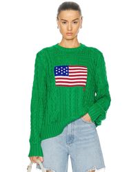 Polo Ralph Lauren - Flag Knit Pullover Sweater - Lyst