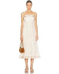 Zimmermann - Patience Cami Midi Dress - Lyst