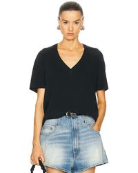 R13 - V Neck Relaxed Tee - Lyst
