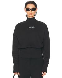 Jean Paul Gaultier - Cropped Crew Neck Jpg Sweater - Lyst