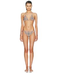 Burberry - Tie Bikini Set - Lyst
