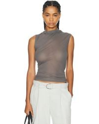 Helmut Lang - Sheer Twist Tank Top - Lyst