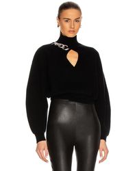 Alexander Wang Chain Link Turtleneck Sweater - Schwarz