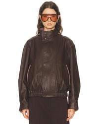 Lemaire - Soft Leather Blouson Jacket - Lyst