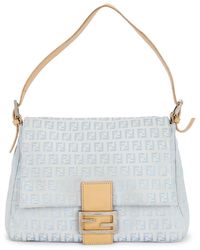 Fendi - Zucchino Mama Baguette Shoulder Bag - Lyst