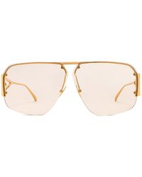 Bottega Veneta - Triangle Pilot Sunglasses - Lyst