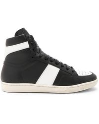 Saint Laurent - Sl 10h Leather High-top Sneaker - Lyst