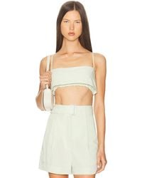 Matthew Bruch - Structured Bandeau Crop Top - Lyst