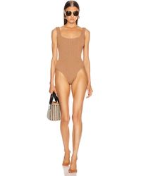 Hunza G - Classic Square Neck One Piece Swimsuit - Lyst