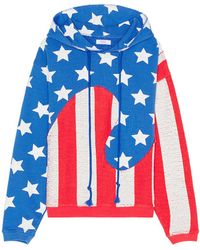 ERL - Unisex Stars And Stripes Swirl Hoodie Knit - Lyst