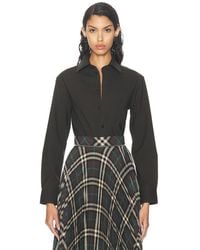Burberry - Button Up Top - Lyst