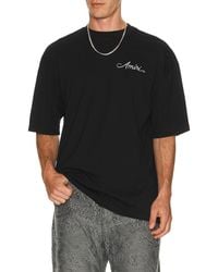 Amiri - Ma Check Patch Skate Tee - Lyst