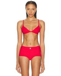Skims - Iconic Swim Triangle Bikini Top - Lyst