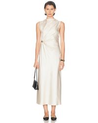 Loulou de Saison - Roan Sleeveless Draped Dress - Lyst