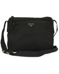Prada - Tessuto Flat Messenger Bag - Lyst