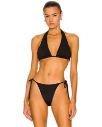 AEXAE Halter Neck Bikini Top - Black