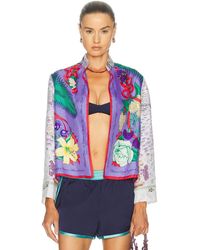 Lily Eve - Silk Jacket Without Buttons - Lyst