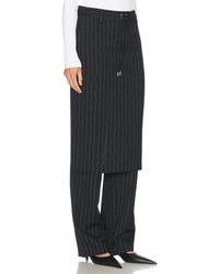 Jean Paul Gaultier Sarong Overlay Tailored Pants in Black | Lyst