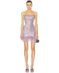 Oséree - Disco Plumage Mini Dress - Lyst