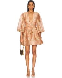 Zimmermann - Illuminate Drawn Mini Dress - Lyst