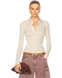 The Attico - Long Sleeve Top - Lyst