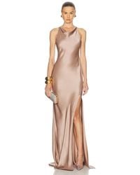 LAPOINTE - Satin Halter Gown - Lyst
