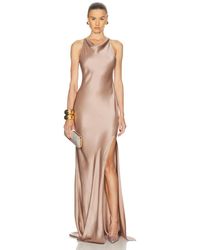 LAPOINTE - Satin Halter Gown - Lyst