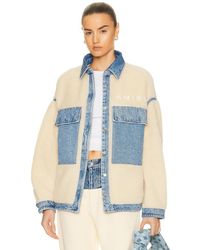 amiri sherpa denim jacket