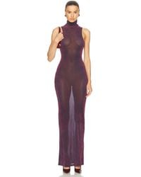 Priscavera - Turtleneck Maxi Dress - Lyst