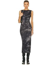 Acne Studios - Printed Maxi Dress - Lyst