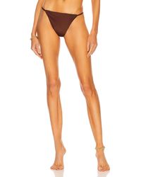 AEXAE Micro G-string Bikini Bottom - Brown