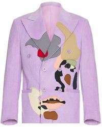 Kidsuper - Patchwork Face Corduroy Suit Top - Lyst