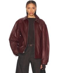 Mimchik - Leather Tall Boy Jacket - Lyst