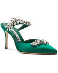 manolo blahnik lurum green