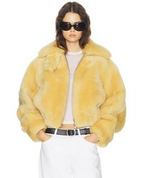 Helmut Lang - Shearling Bomber Jacket - Lyst
